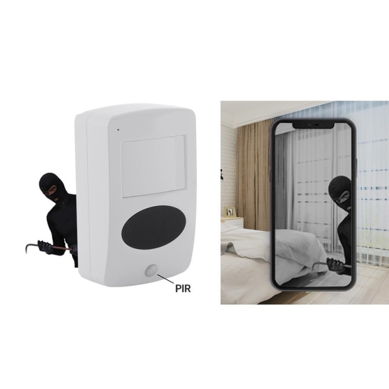 copy of Détecteur de fumée caméra espion WIFI longue autonomie 1 an détection de mouvement