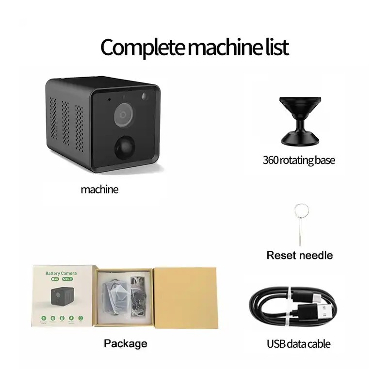 Rilevamento del movimento PIR della telecamera WIFI connessa a lunga durata della batteria