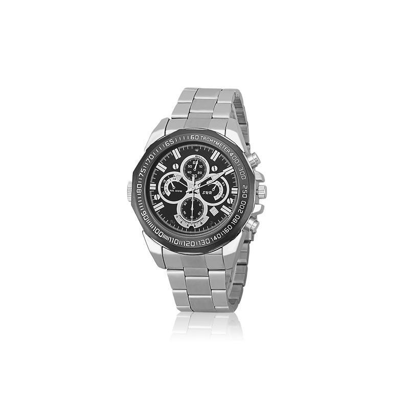 Orologio Metallico con Fotocamera Full HD, Visione Notturna e Microfono Integrato
