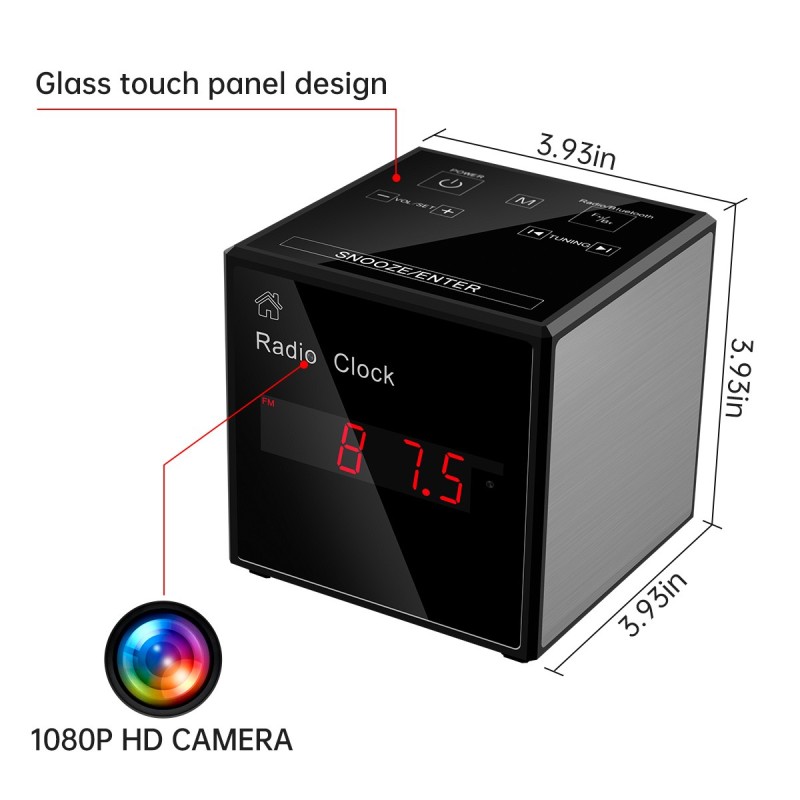 Wi-Fi Camera - Klok - Bluetooth-luidspreker