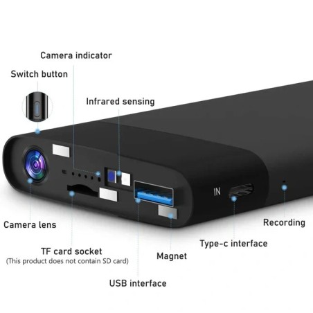 WiFi-Kamera Backup-Batterie Fernüberwachung 32 Stunden