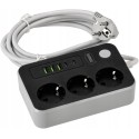 Cámara WiFi Full HD en Regleta de Enchufes y Puertos USB