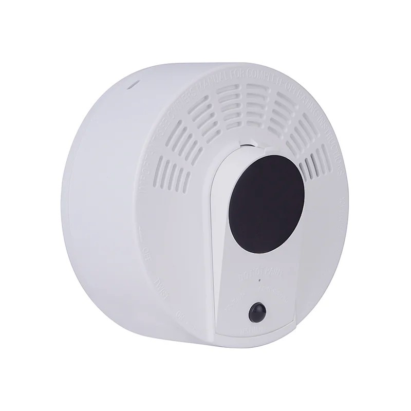 WIFI cámara detector de humo batería de larga duración 1 año detección de movimiento