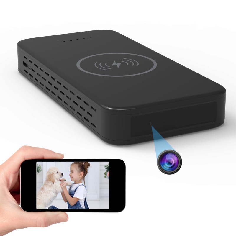 Telecamera Power Bank WiFi con Rilevamento di Movimento Full HD