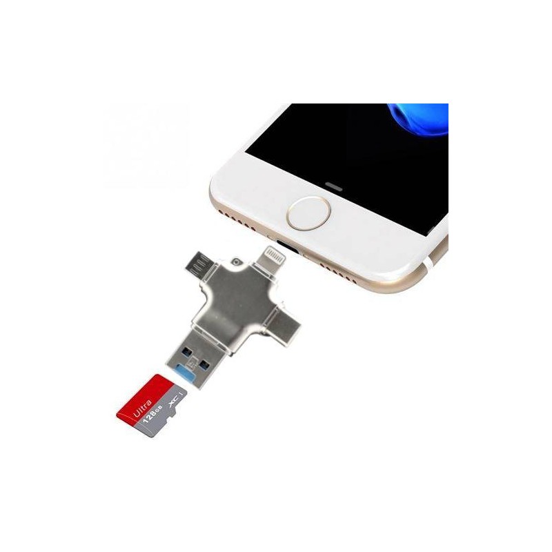 Micro SD Card Reader Compatible with iPhone and Android