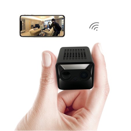 Caméra espion WIFI connectée à distance très longue autonomie  1 an détection de mouvement PIR